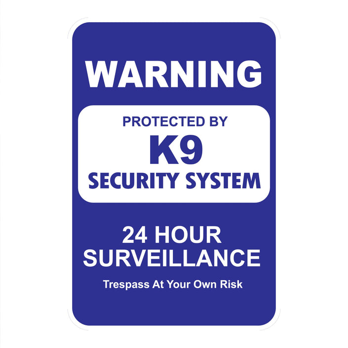 K9 Security System Mini Garden Sign