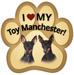 Show off your love for your favorite furry friend with our Toy Manchester Paw Magnet! Perfect for your car trunk or any magnetic surface, this adorable paw-shaped magnet features a vibrant image of your favorite dog or cat breed. Made from durable, weather-resistant materials, it’s designed to withstand the elements while adding a touch of personality to your vehicle or home