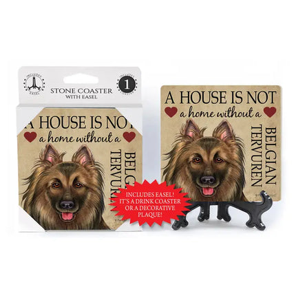 Belgian Tervuren - A House Is Not A Home Absorbent Coaster