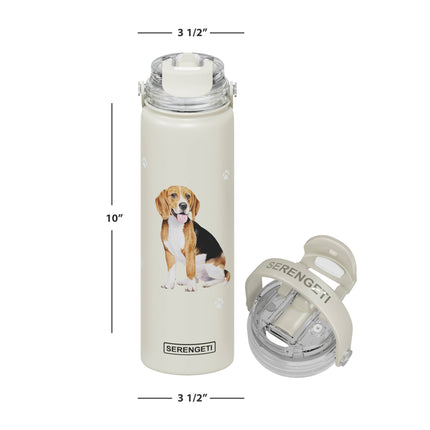 Beagle Stainless Steel Water Bottle 24 Oz. Serengeti