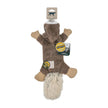 Stuffless Squirrel Squeaker Dog Toy