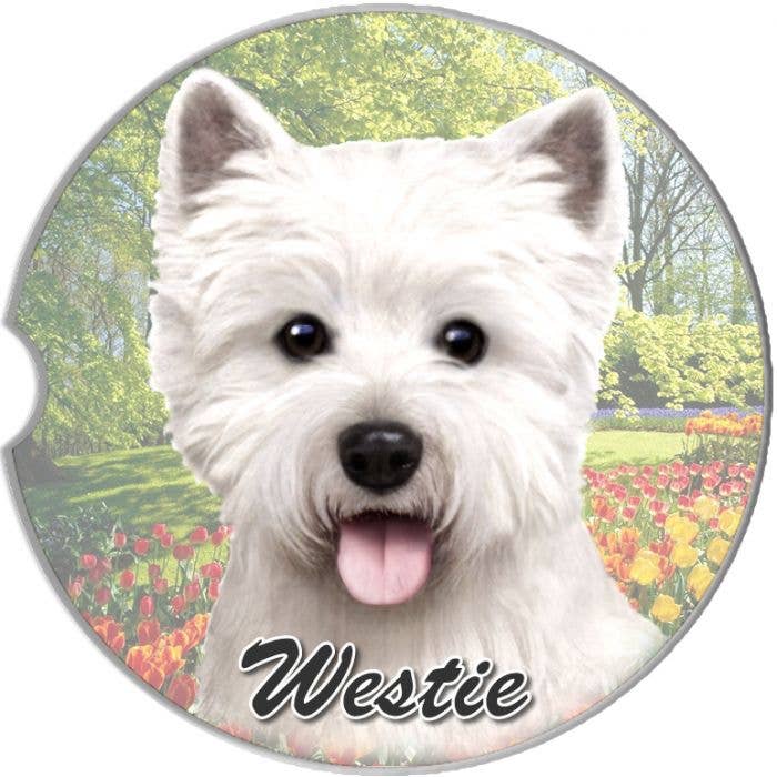 Wesh Highland Terrier Car Coaster