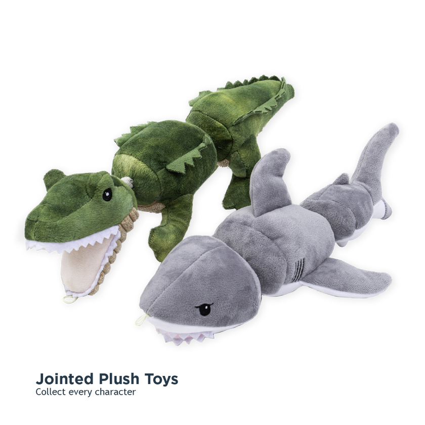 Tall Tails Shark Jointed Shake Play Dog Toy