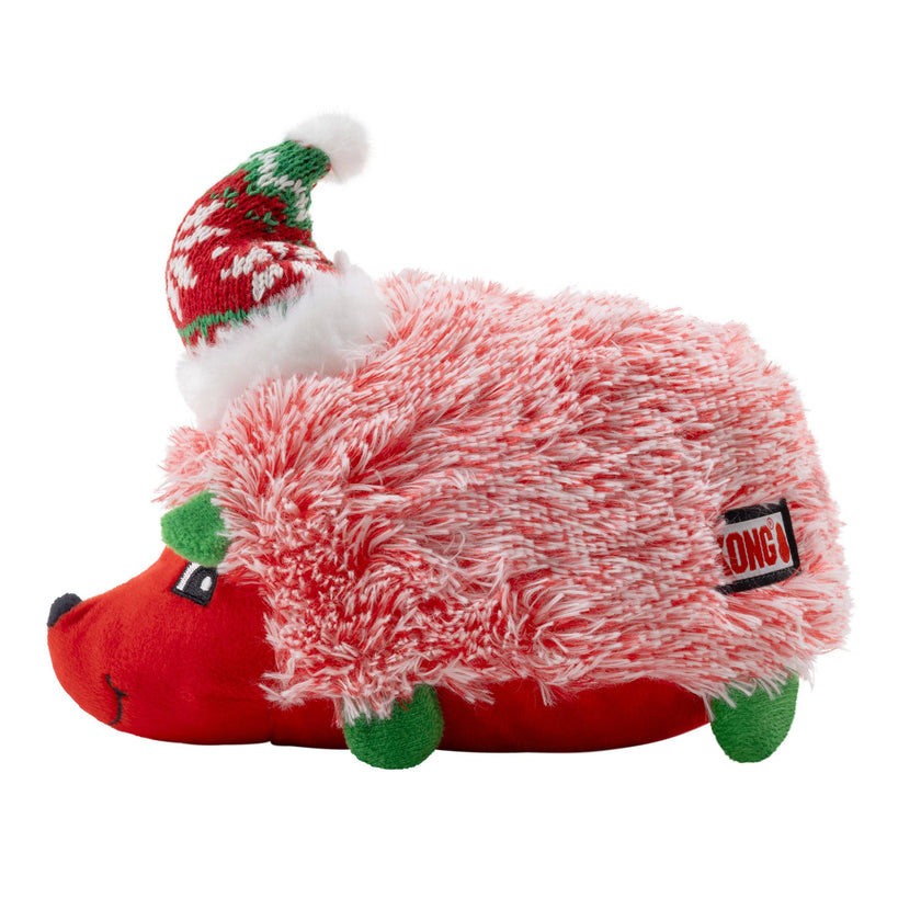 KONG Hedgehog Holiday Comfort HedgeHug Red Christmas Dog Toy