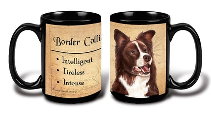 Border Collie Red & White Mug Coffee Cup