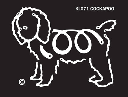 Cockapoo K-line Window Tattoo