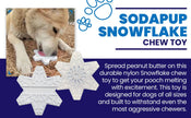 Snowflake Nylon Dog Chew Toy for Aggressive Chewers Dog Toy