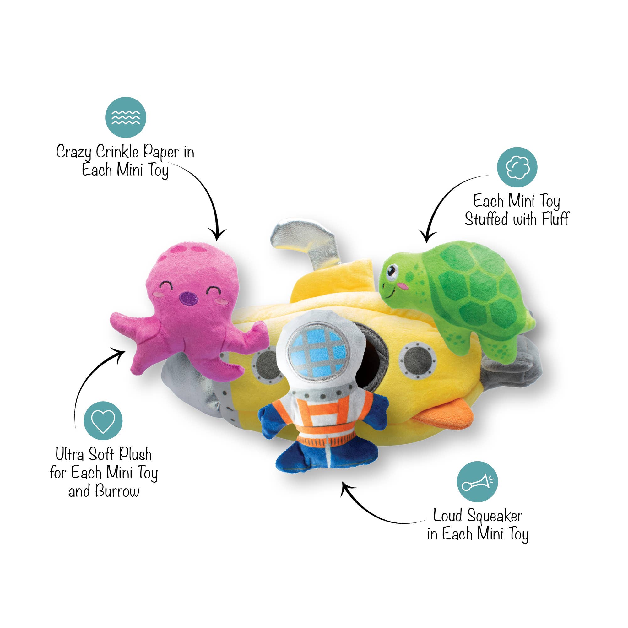 Dog Toy Hide & Seek Into The Deep Set