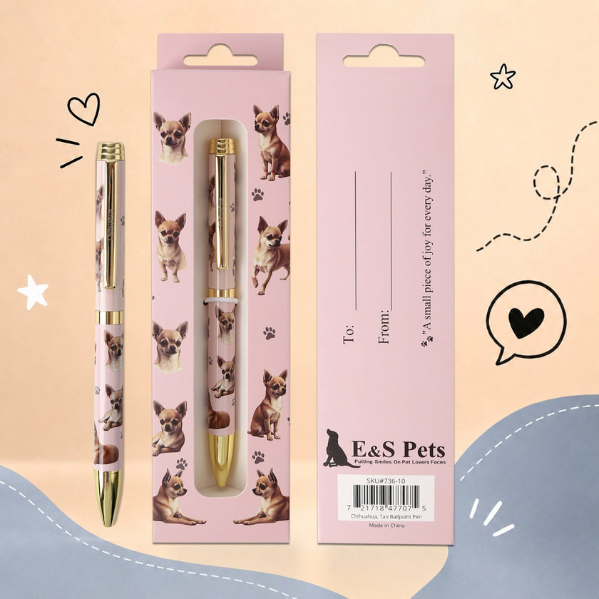 Chihuahua Tan Pet Lover Ballpoint Pen