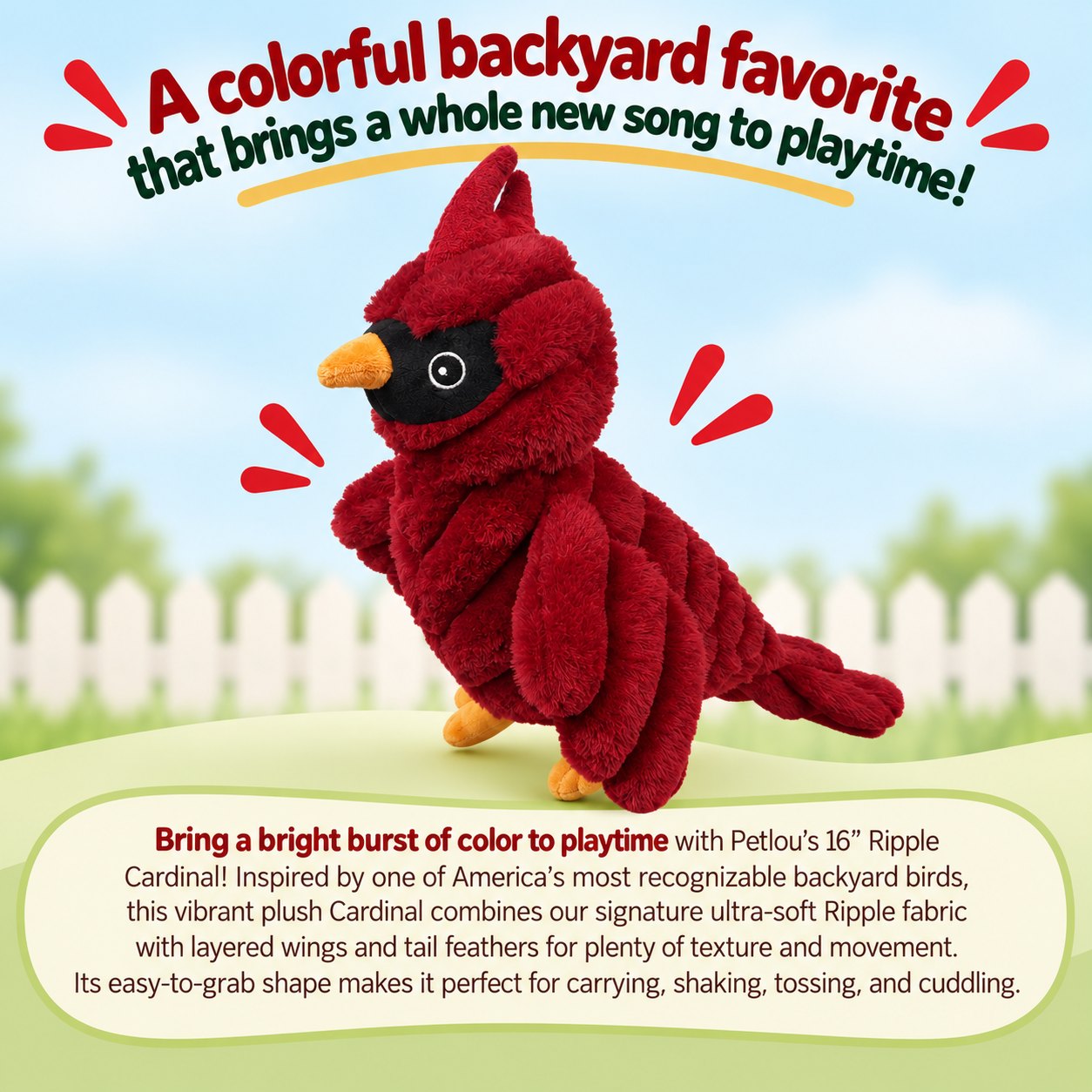 Dog Toy Cardinal 16