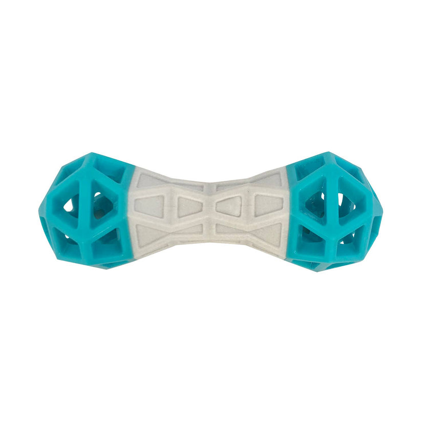 Totally Pooched Flex n' Squeak Toy Foam Rubber Grey/Teal