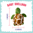 SnugArooz Baby Shelldon Plush Dog Toy 5