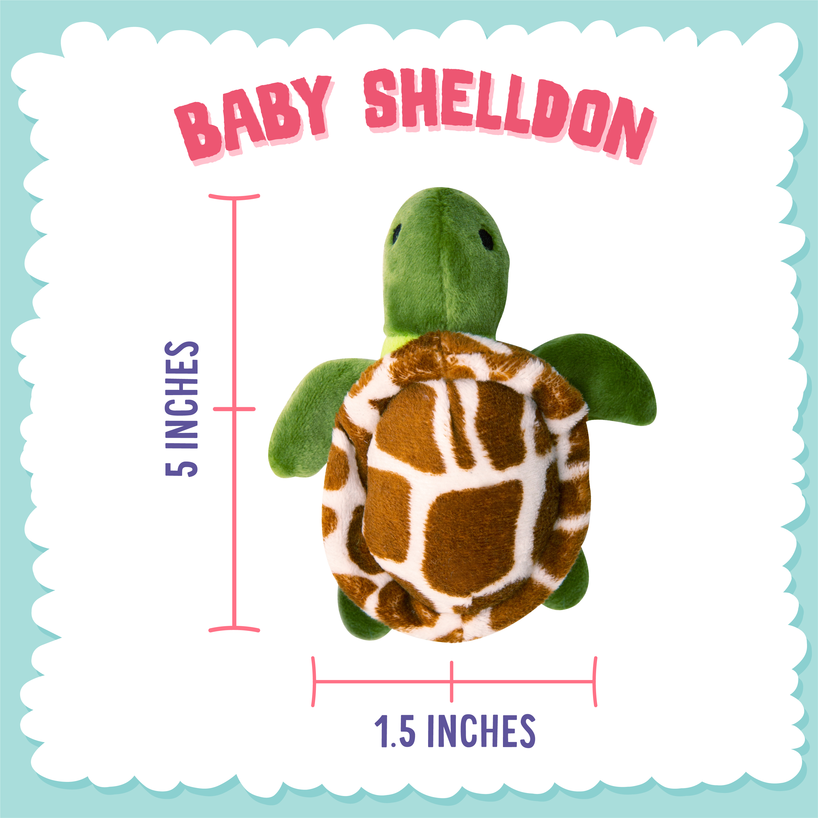 SnugArooz Baby Shelldon Plush Dog Toy 5