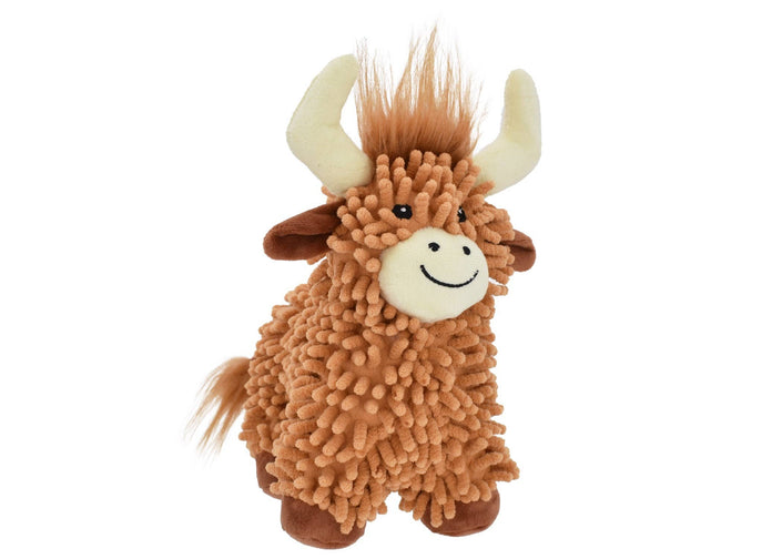 Multipet Floppy Highland Cow Dog Toy 10