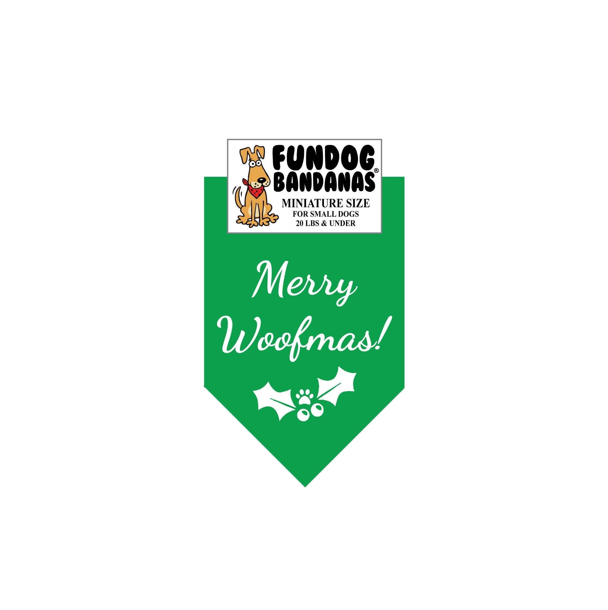 Merry Woofmas Dog Bandanas