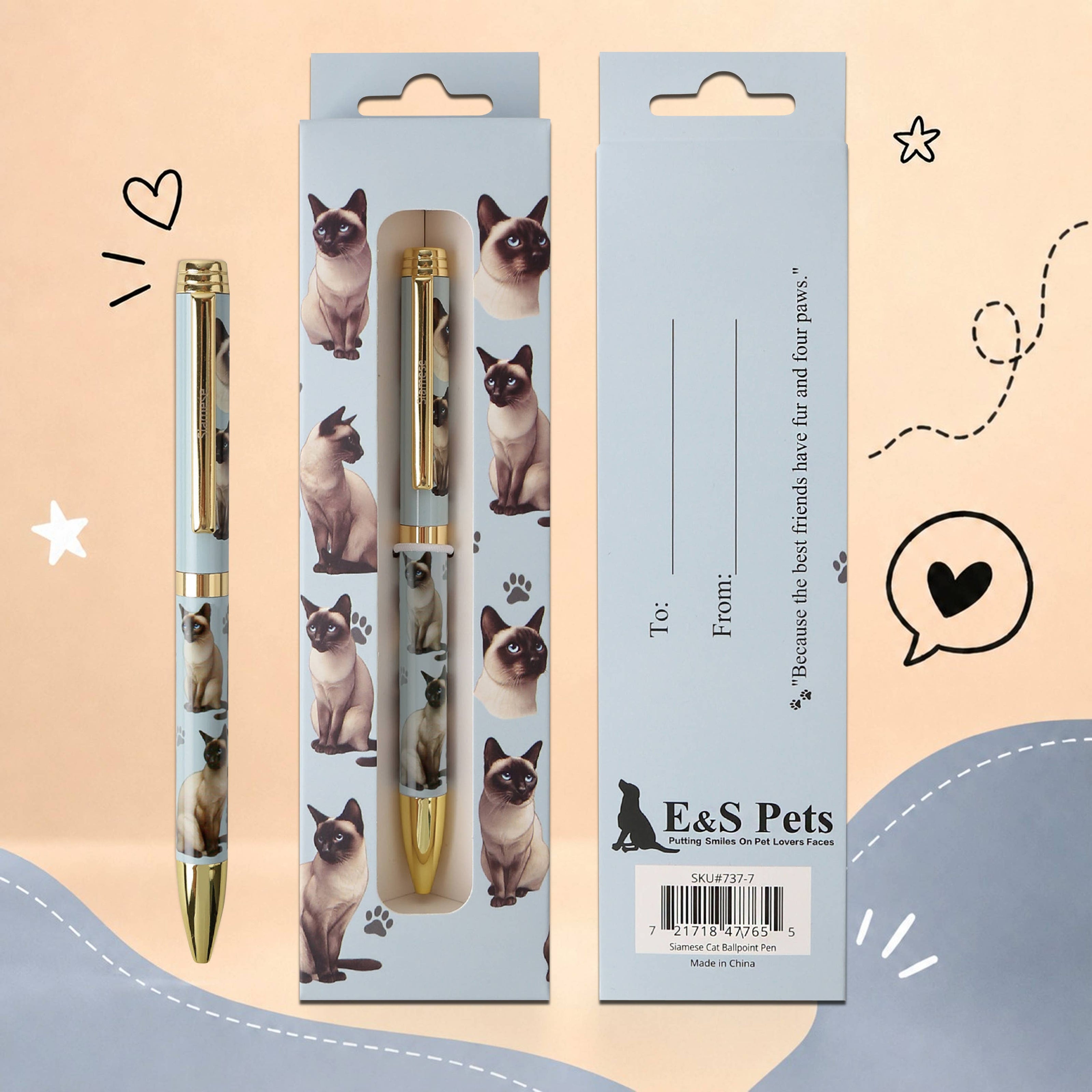 Siamese Cat Pet Lover Ballpoint Pen
