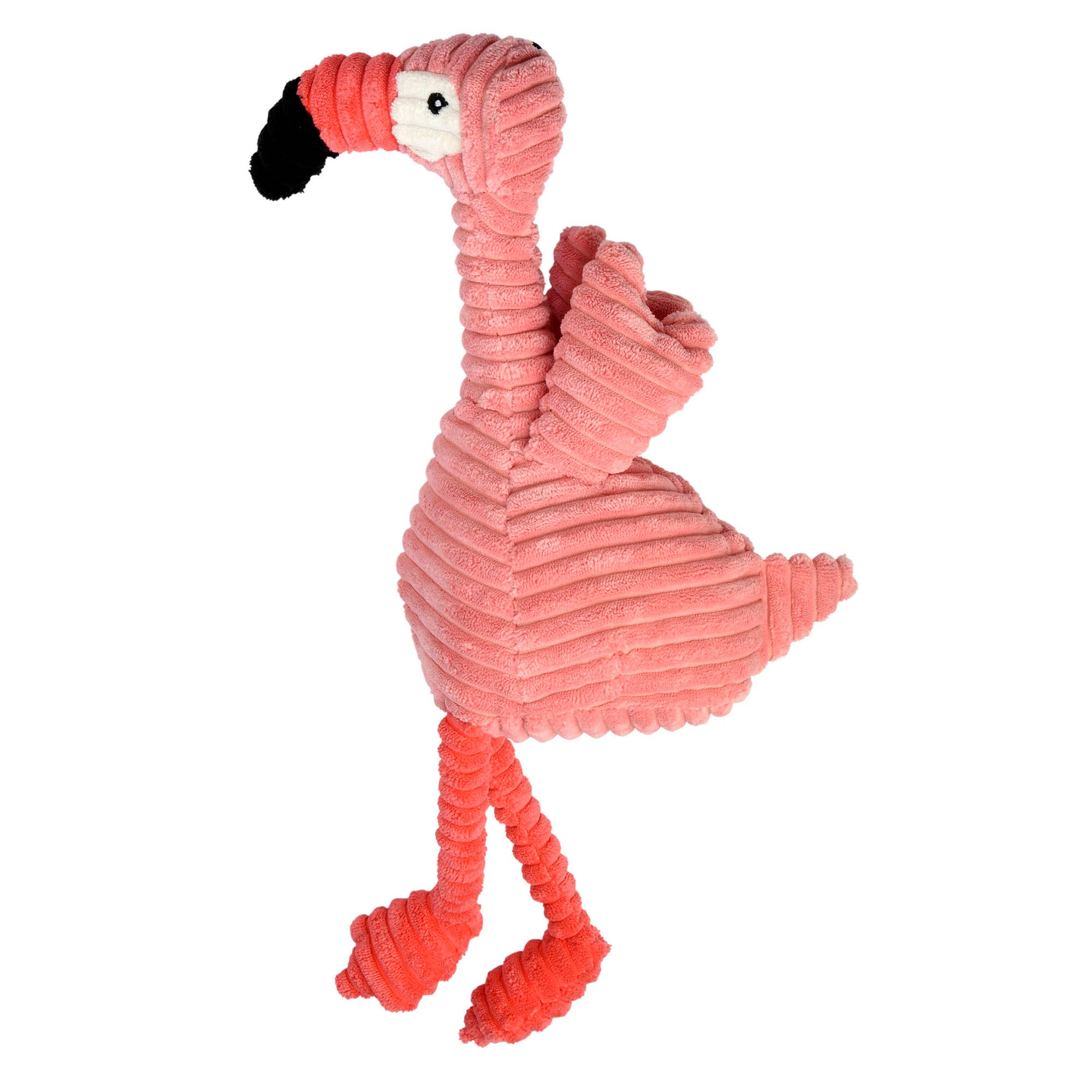 Dog Toy Pink Flamingo Multipet Corduroy Flamingo Plush 17