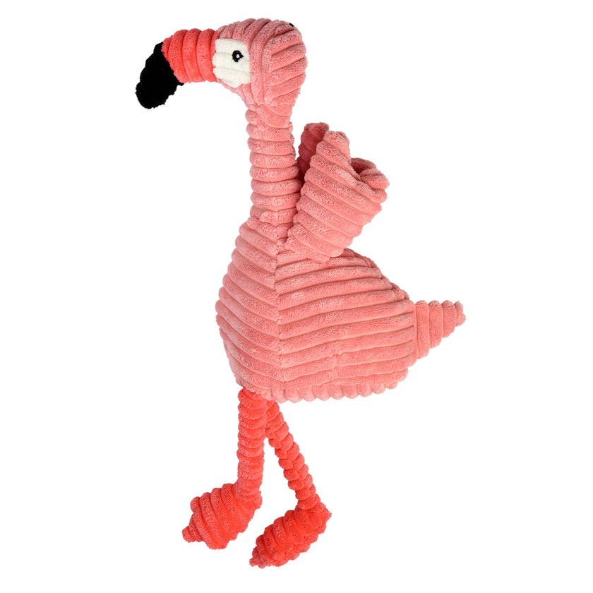 Dog Toy Pink Flamingo Multipet Corduroy Flamingo Plush 17