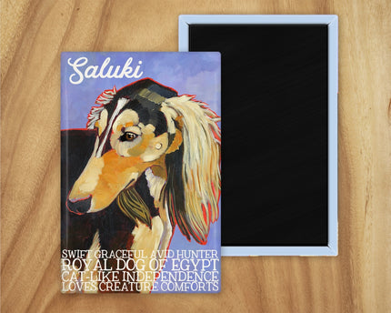 Saluki Profile Magnet UD