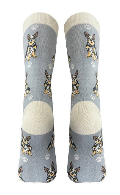 Australian Cattle Socks - Fun Novelty Crew Socks - Unisex