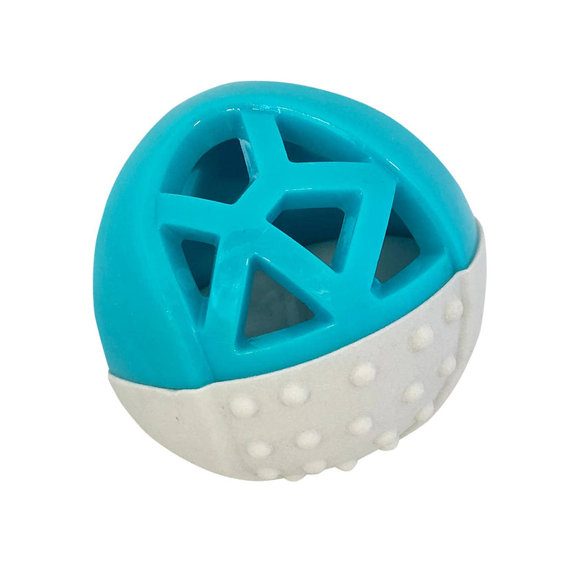 Totally Pooched Catch n' Squeak Ball Foam Rubber Grey/Teal