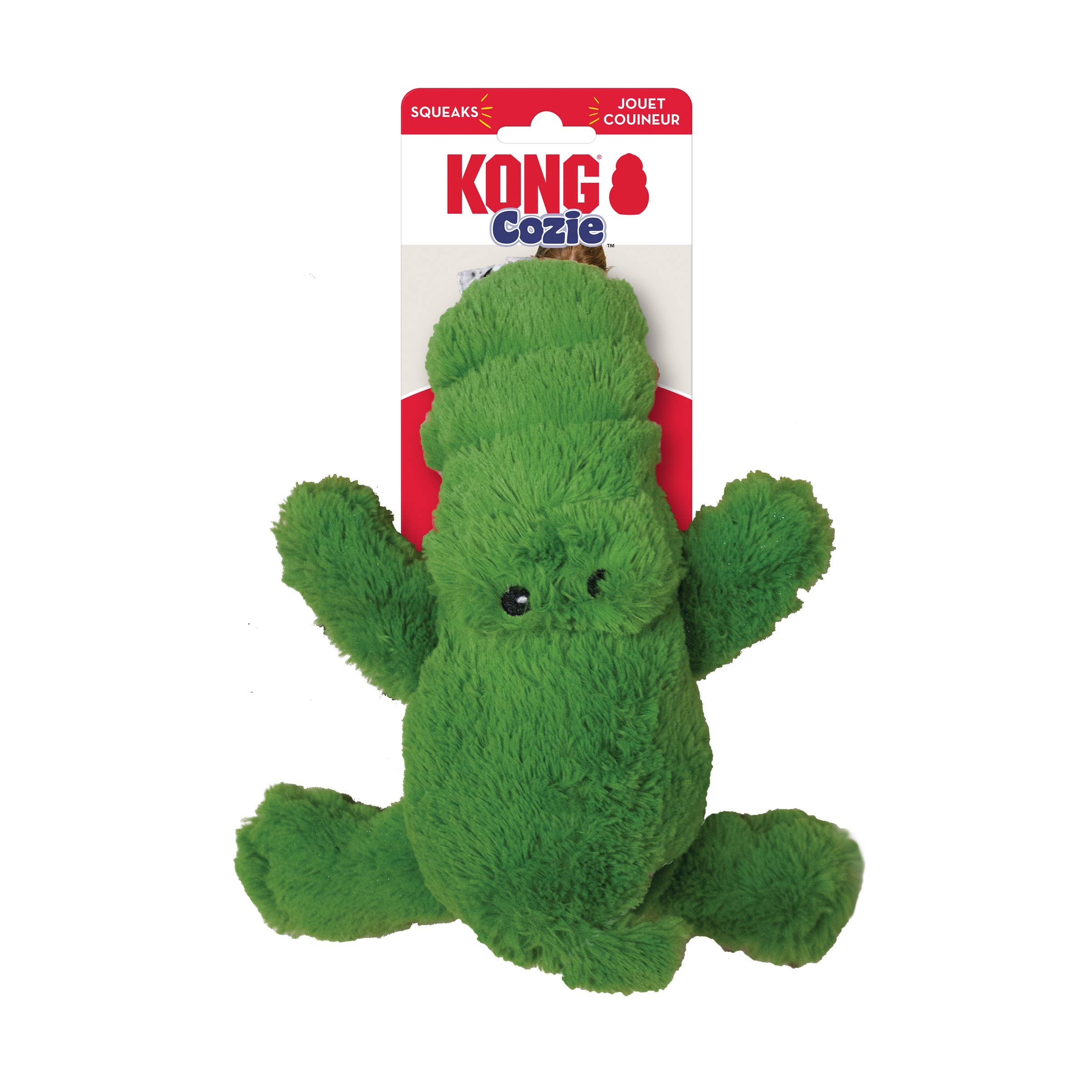 Dog Toy Alligator Plush KONG® Cozie™ Ali Alligator Medium