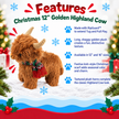 Dog Toy Highland Cow 12