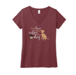 Coffee and My Dog Women's V-Neck