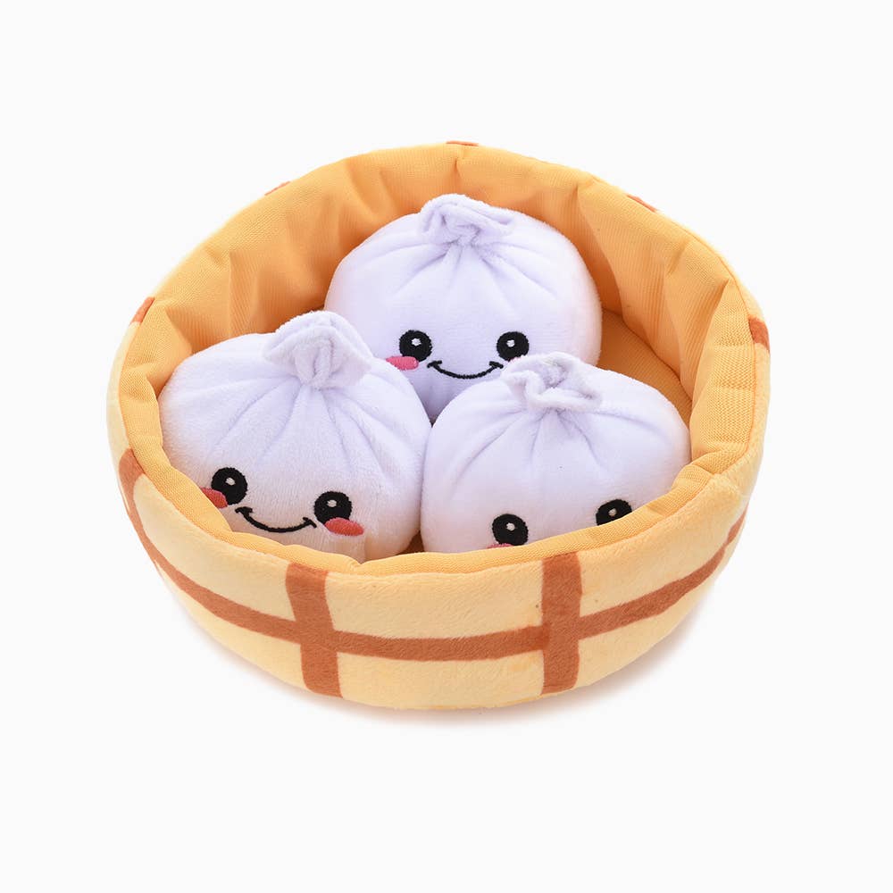 Dog Toy Dumpling Soup Food Party Interactive Plush Toy Set