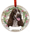 Springer Spaniel Ceramic Wreath Ornament