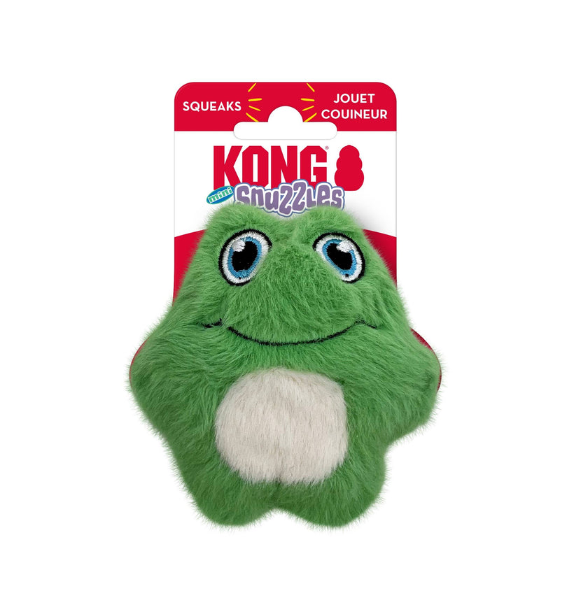 Dog Toy Frog KONG® Snuzzles Mini Frog Dog Plush Toy XS
