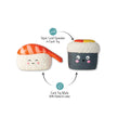 Dog Toy Sushi Theme 2pc Soymates Latex Toy Set