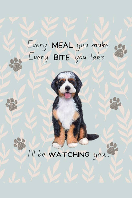 Bernedoodle, oven mitt set