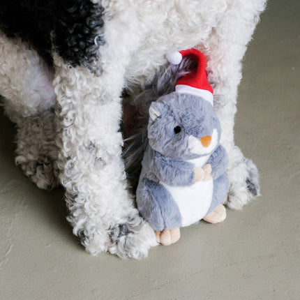 Christmas Squirrel Plush Furry Tail Large Dog Toy