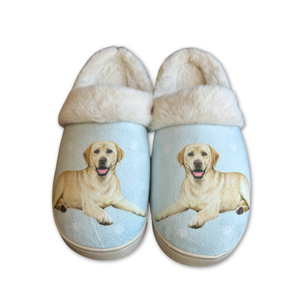 Labrador Yellow Dog Yellow Lab Pet Lovers Comfy Snuggs Slippers