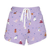 Pajama Shorts Purple Kitty Cattitude Purple Kitty PJs