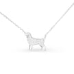 Silver CZ Pet Dog Necklace