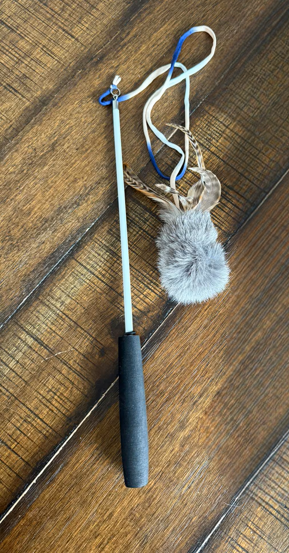 Cat Toy Fishing Retractive Pole Toy With Attachment for Lure