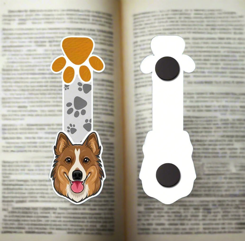 Collie Dog Reversible Magnetic Bookmark