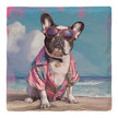 French Bulldog Beach Dog | Drink Coaster