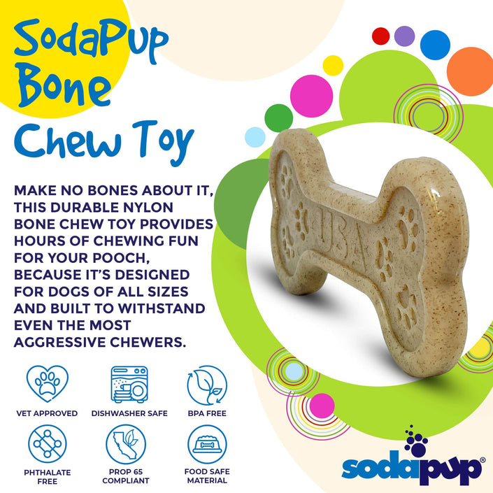 Dog Toy Bone eChew Ultra Durable Nylon Dog Chew Toy