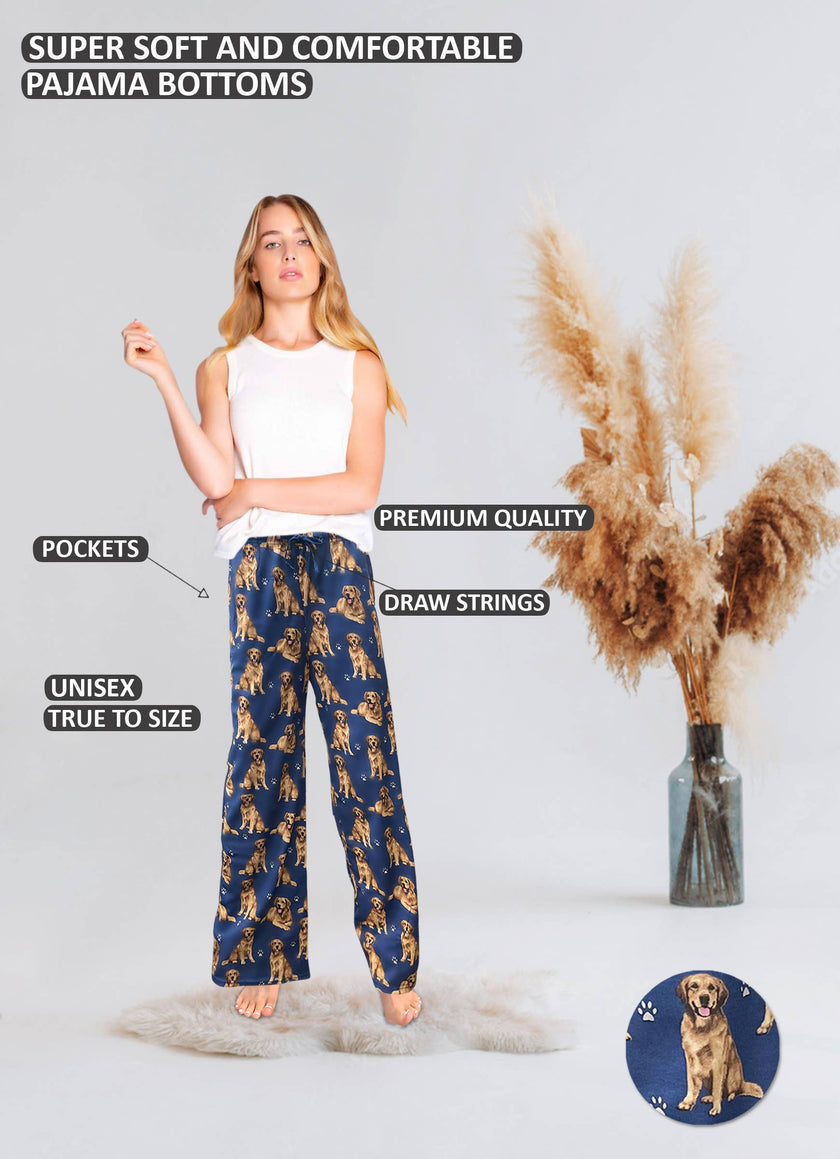 Golden Retriever Pajama Bottoms