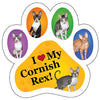 Show off your love for your favorite furry friend with our Cornish Rex Paw Magnet! Perfect for your car trunk or any magnetic surface, this adorable paw-shaped magnet features a vibrant image of your favorite dog or cat breed. Made from durable, weather-resistant materials, it’s designed to withstand the elements while adding a touch of personality to your vehicle or home.