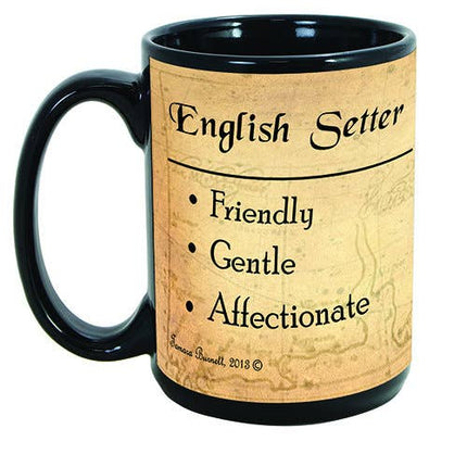 English Setter Black/White Mug Coffee Cup