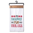 My Therapist Has Fur Flour Sack Towel