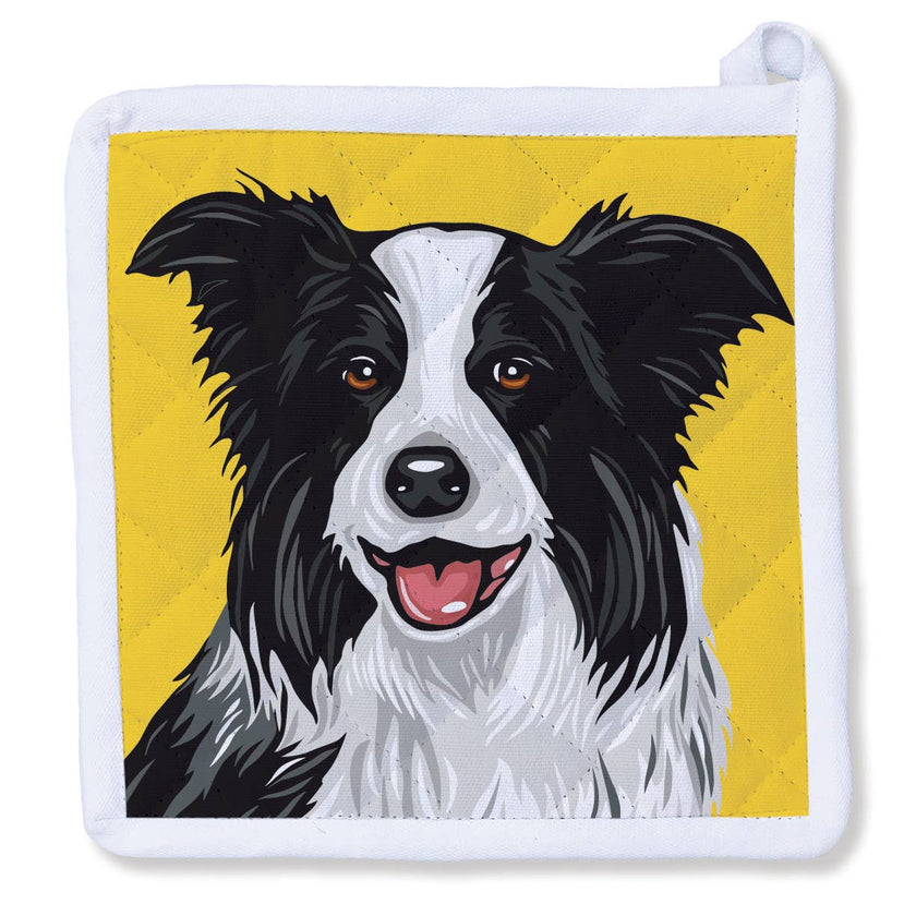 Border Collie Potholder  