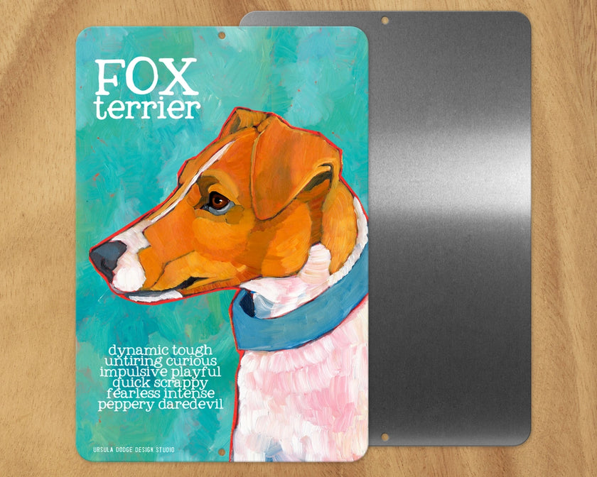 Fox Terrier -UD Metal Sign