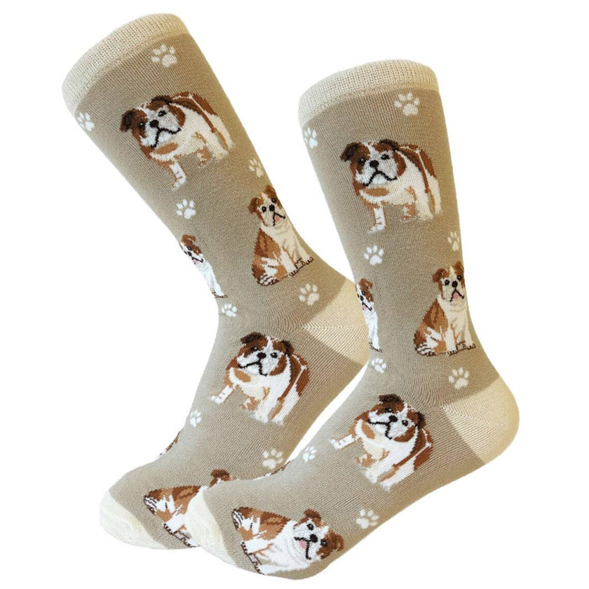Bulldog - Fun Novelty Dog Socks - Unisex