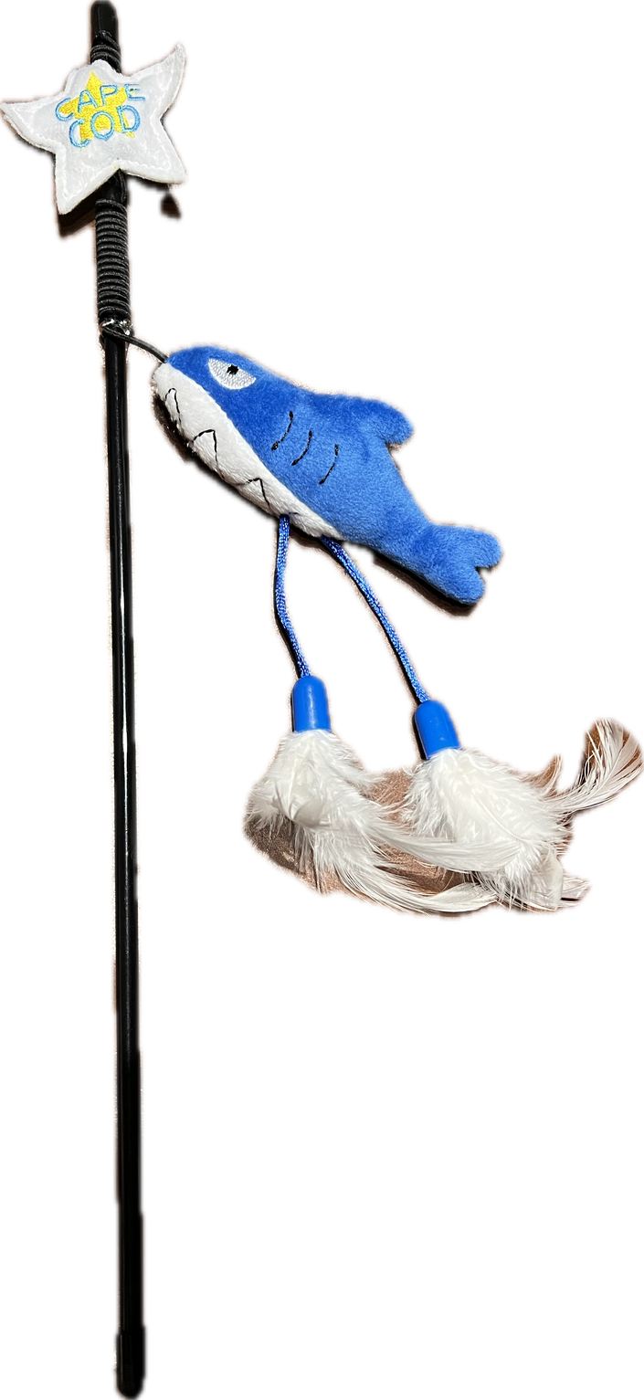 Cat Toy Florida Shark Cat Wand Teaser Cat Toy