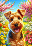 Lakeland Terrier Colorful Spring Large House Flag
